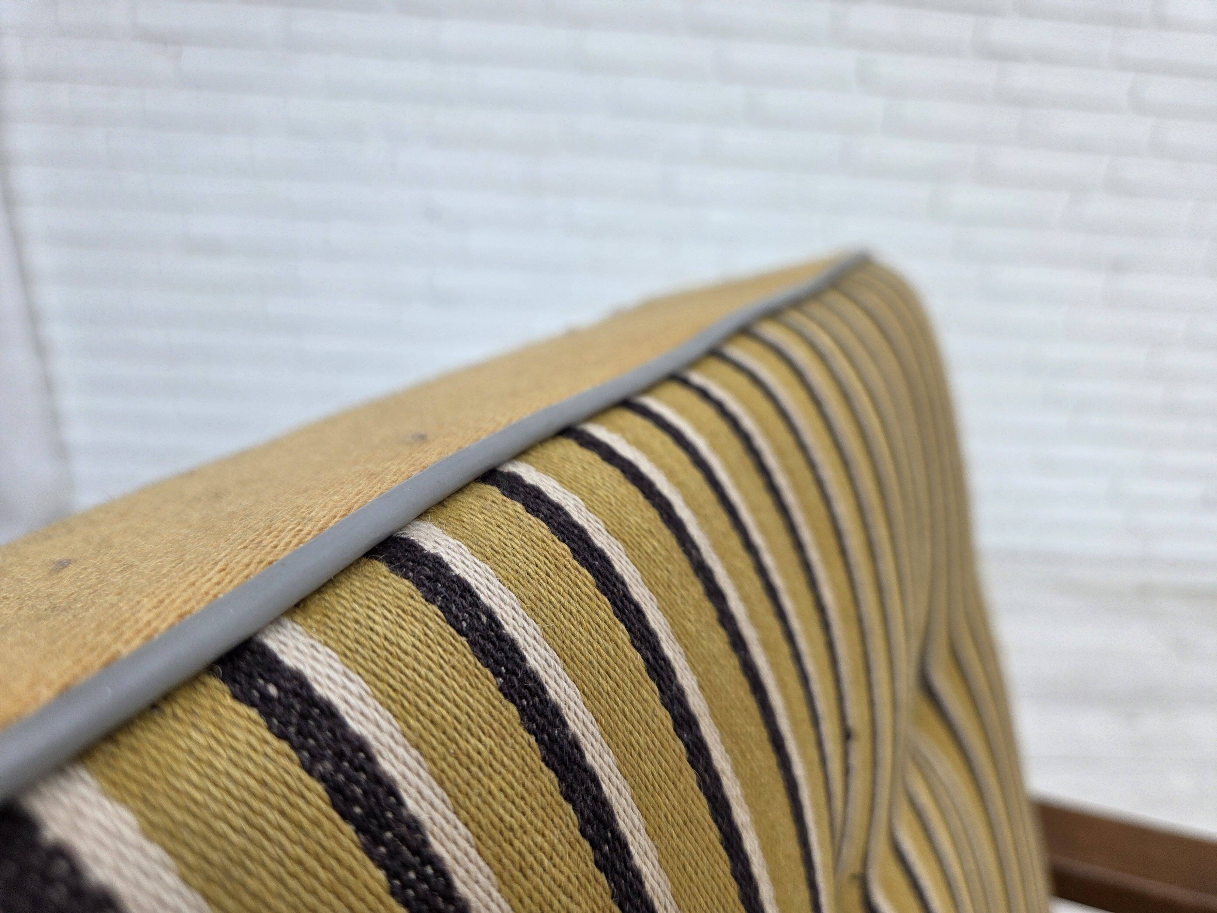1960s, Danish armchair, furniture wool, beech wood.