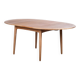Round Oak Dining Table attributed to Svend Aage Madsen for K. Knudsen, Denmark, 1960s