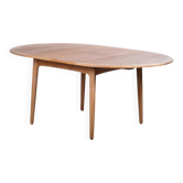 Table à manger ronde attribuée à Svend Aage Madsen pour K. Knudsen, Danemark, années 1960.