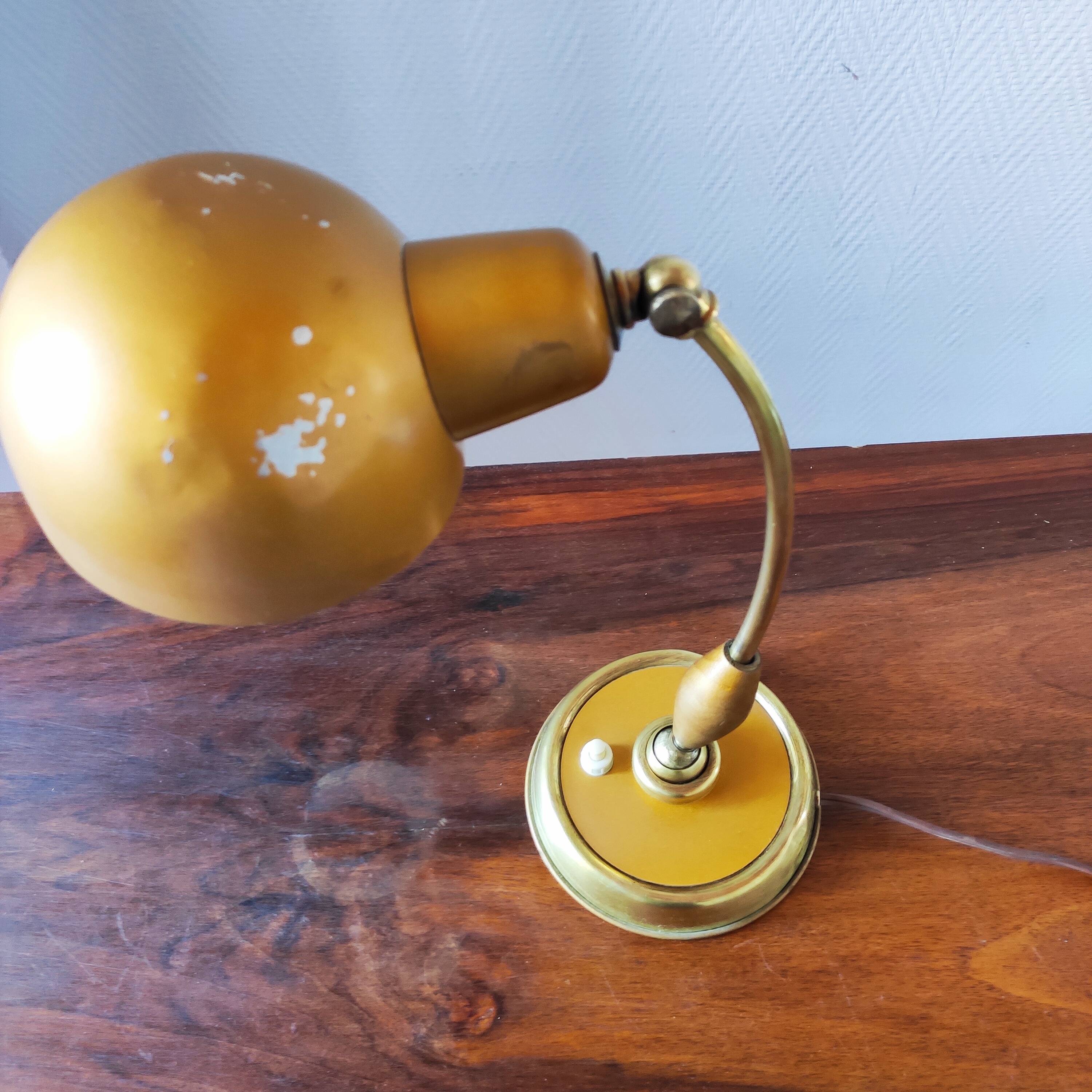 Antique Bauhaus style articulated desk lamp
