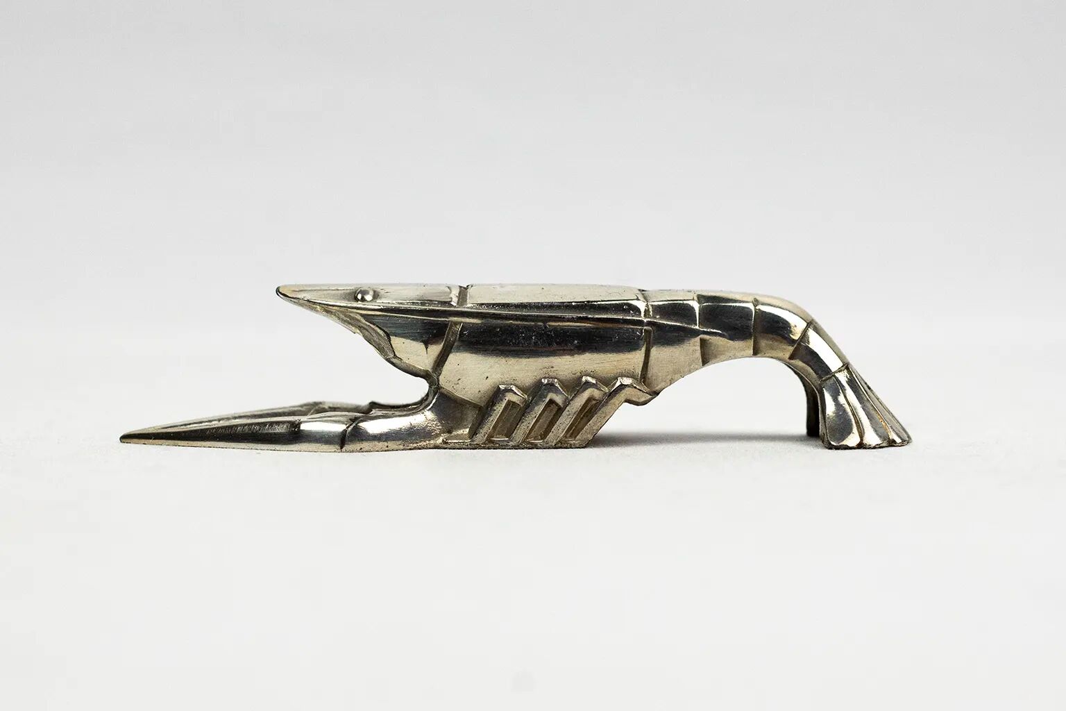 10 porte-couteaux animaliers Art déco en métal argenté – dlg Sandoz, Gallia
