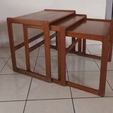 Tables gigognes teck de Arne Hovmand-Olsen