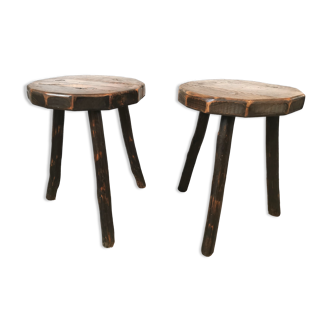 Pair of tripod stools