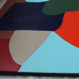 Colorful abstract painting "obnubilated" limited series