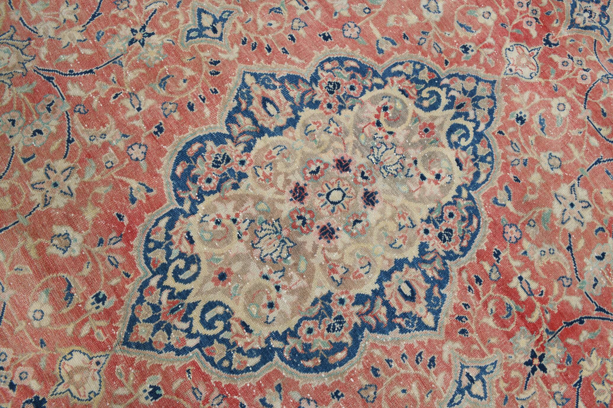 Classic Red & Blue Oversize Vintage Rug, 310x404Cm