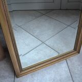 Beveled golden mirror