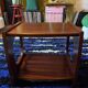 Set of three nesting coffee tables, 1970, dark wood
