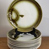 Green fish plates