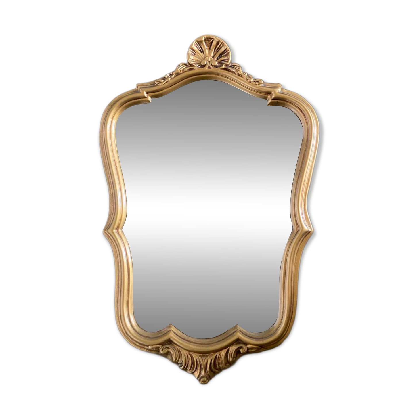 Golden baroque mirror