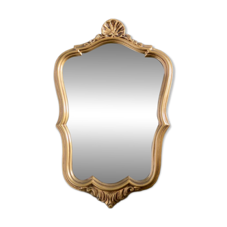 Golden baroque mirror