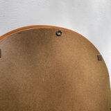 Vintage ethnic rattan mirror