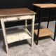 Lot de 2 consoles en bois