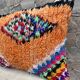 Vintage Berber Kilim cushion cover: Moroccan wool cushion