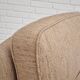 Fauteuil pivotant et son repose-pieds, laine