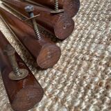Danish round teak table from the 60s