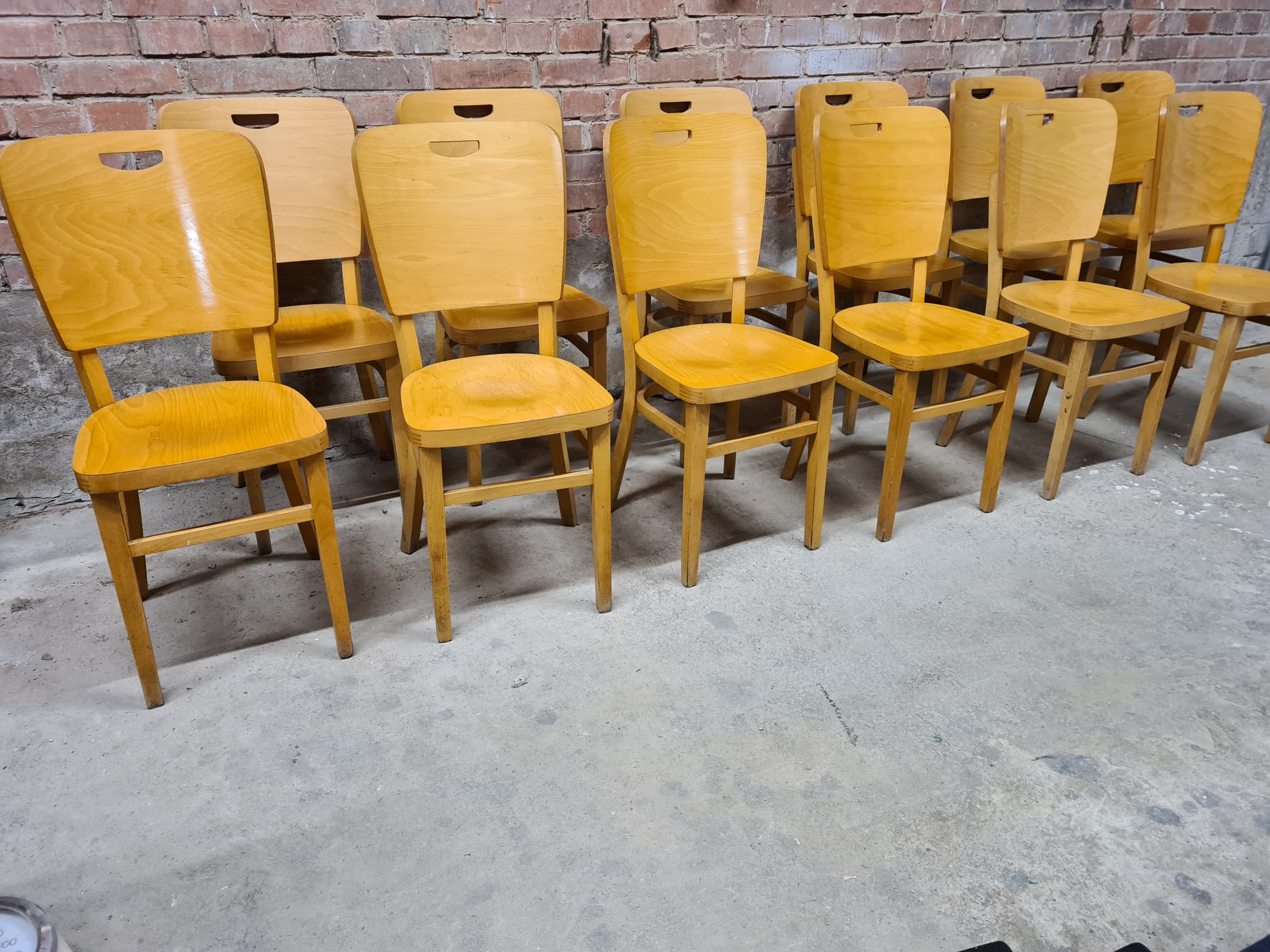 Set of 12 bistro chairs