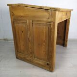 Striped pine office counter