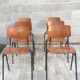 Ensemble de 6 chaises vintage Marko Hollande