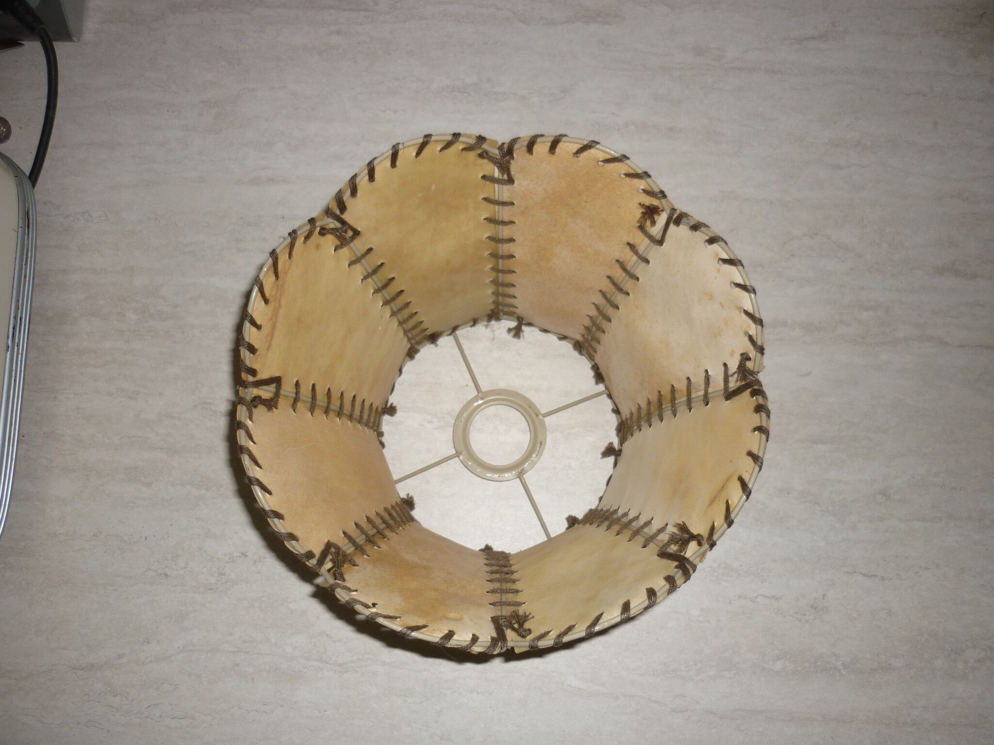 Goat skin lampshade