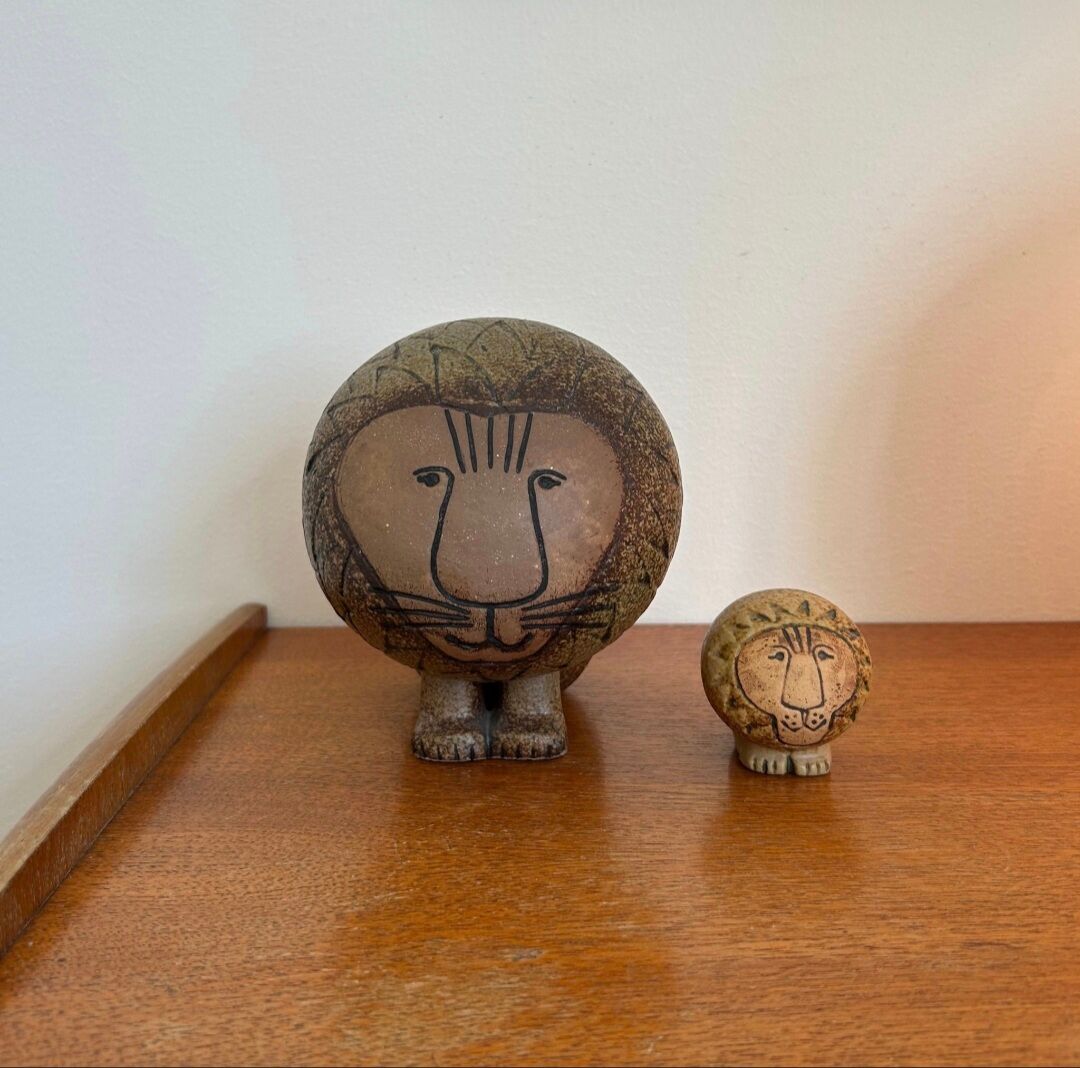 Two Lions Series Africa Lisa Larson Atelier Gustavsberg 1960s