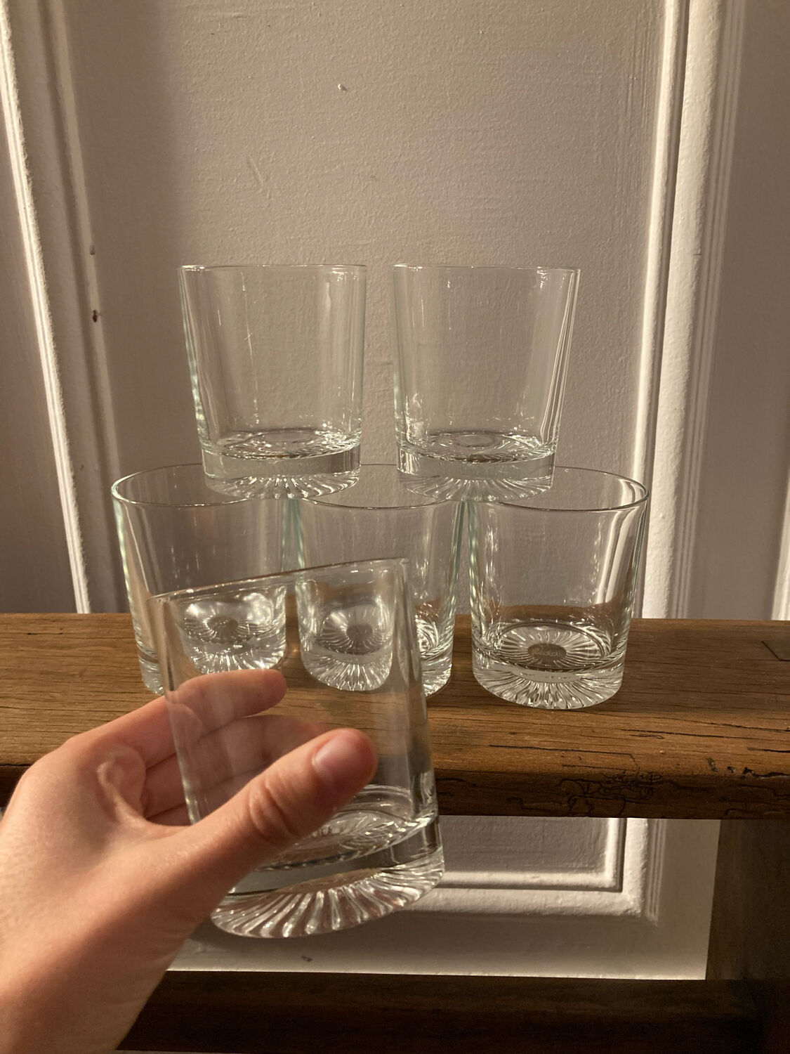 5 Mobil water glasses