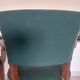 paire de chaises, fauteuils bridges vert foncé