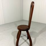 Brutalist rustic small chair stool side table plant table 1960’s