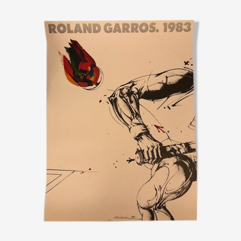 Affiche officielle du tournoi Roland Garros 1983