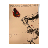 Official poster of the 1983 Roland Garros tournament