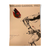 Official poster of the 1983 Roland Garros tournament