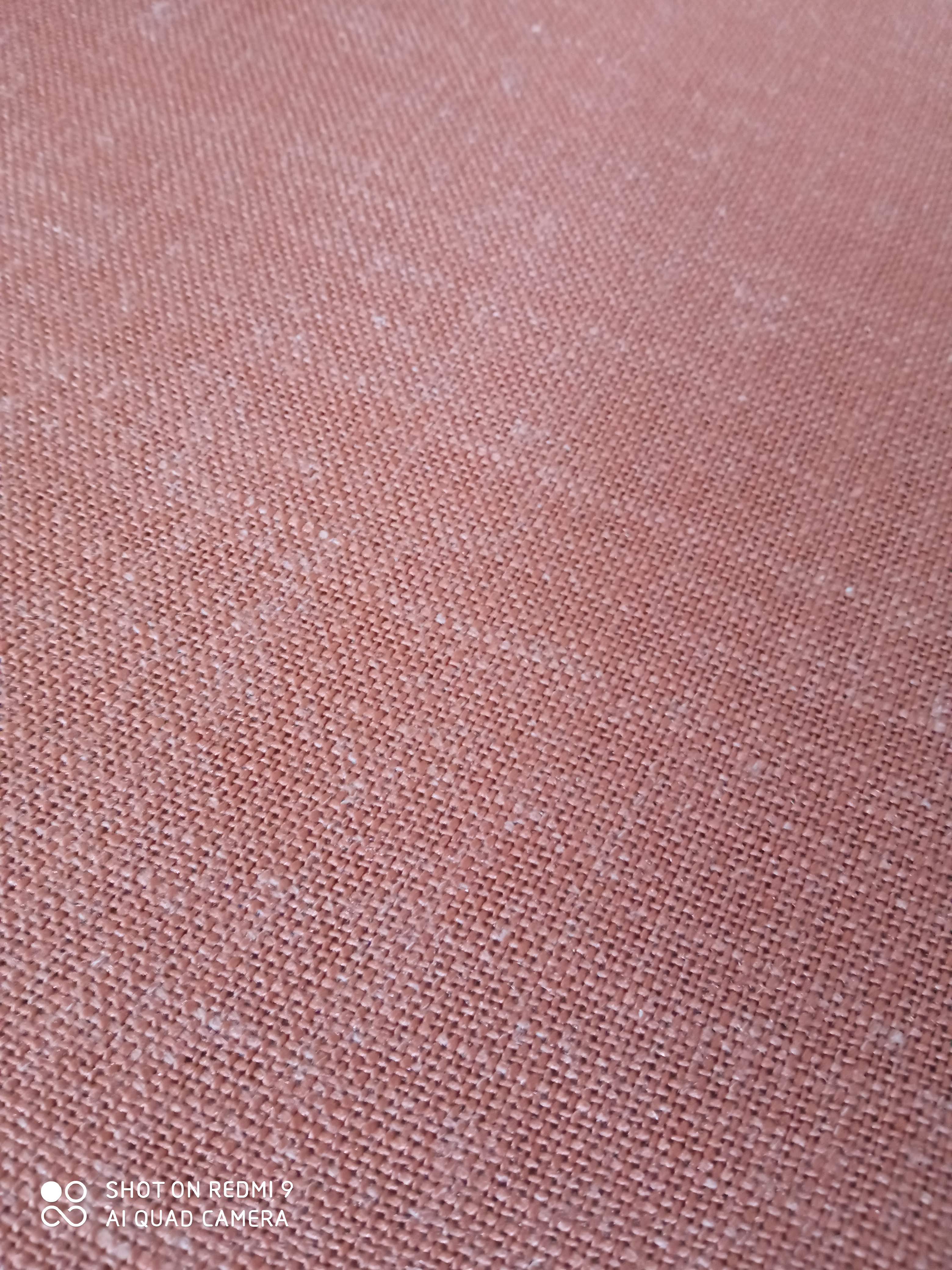 Old pink vintage tablecloth