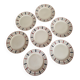Set of 7 Saint Amandinoise Dessert Plates