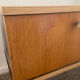 Pair of vintage blond wood bedside tables 70s