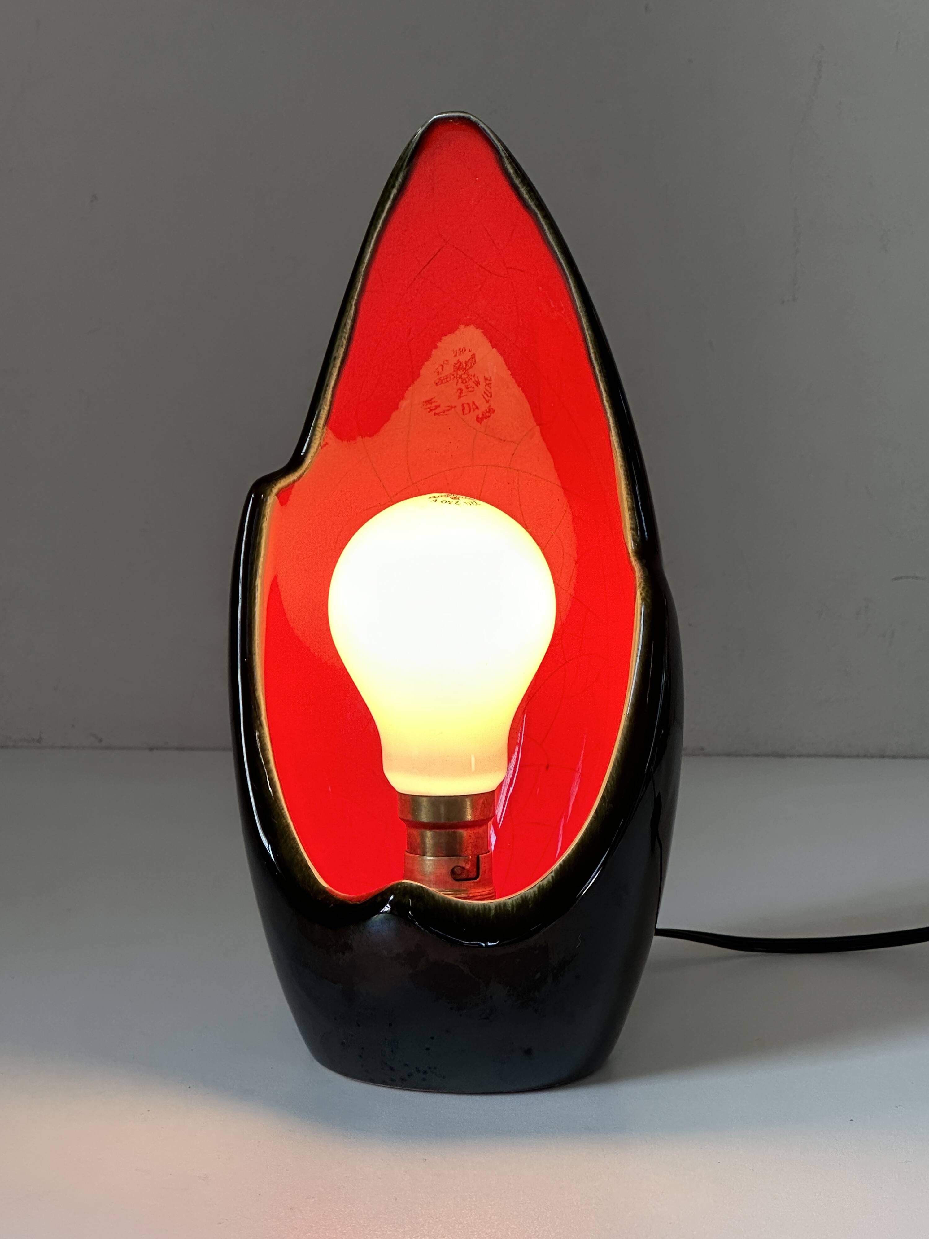 Vintage design ceramic lamp from the 60s