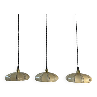 Lot of 3 old vintage art-deco suspensions
