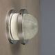 Vintage wall light in aluminium and glass, Italy, 1960s