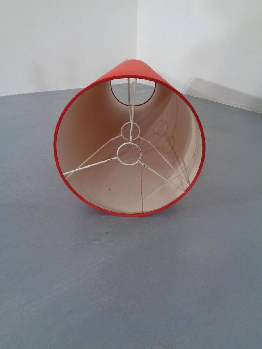 Floor lamp with illuminated glass stand from Doria Leuchten, 1960s.