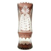 Vase moderne du milieu du siècle, en verre cristal, Pologne, années 1970