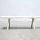 Vintage wooden farmhouse bench