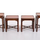 Tables d’appoint en acajou Bevan Funnell Angleterre, années 1960