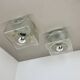 set of 2 CUBIC Ice Glass Ceiling Light, by J. T. Kalmar Lights, Austria