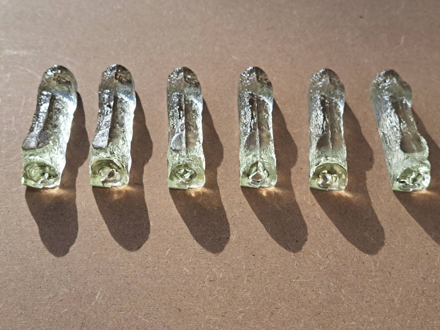 6 Vintage crystal knife holder