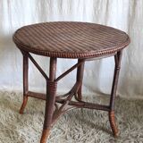 Rattan coffee table - early 20th century