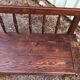 Rustic chest bench in old patina fir.