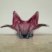 Bol en verre rose de Murano du milieu du siècle, années 1970
