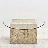 side table in travertine