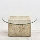 side table in travertine