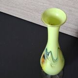 Chinese Dalian Glass vase - Snowflakes 1950