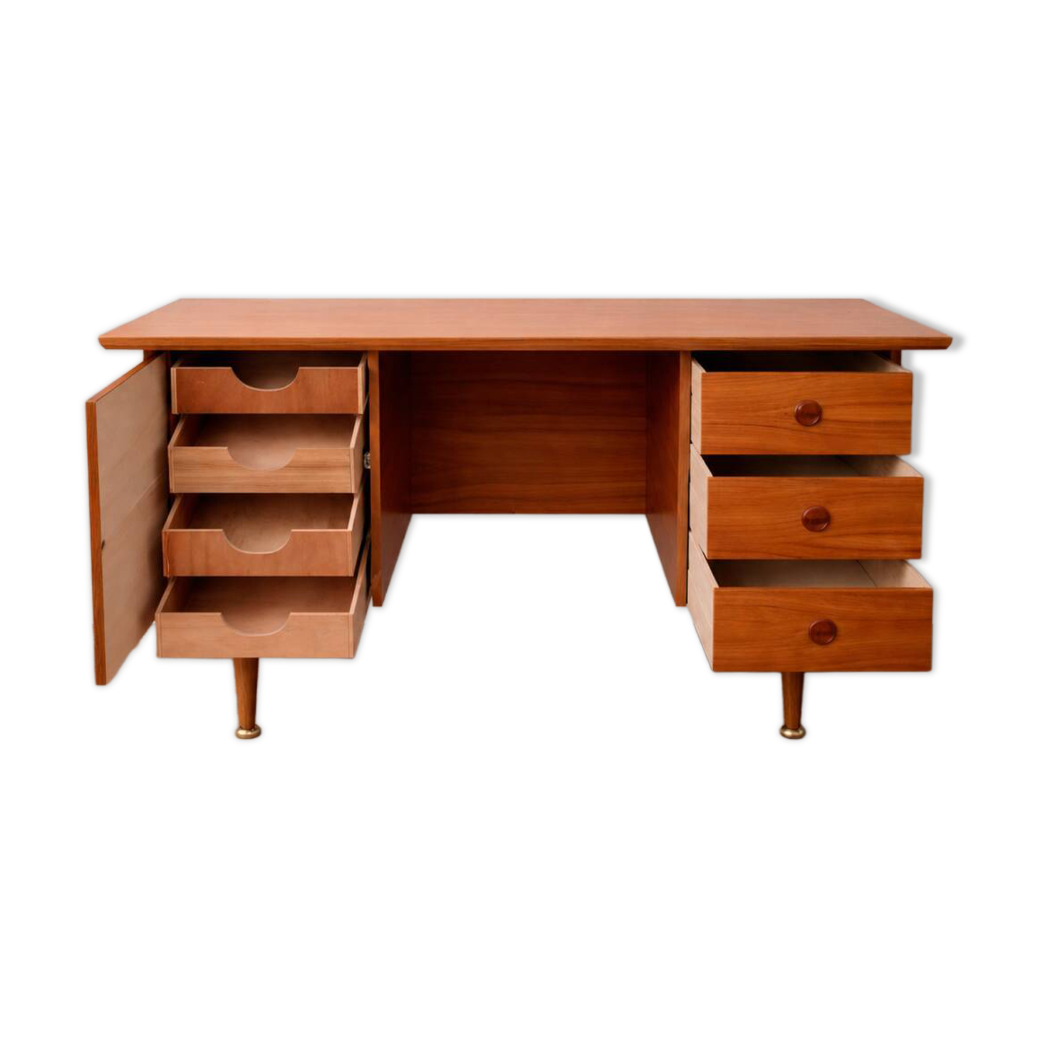 Vintage desk from the 60s in Scandinavian style.