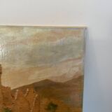 Tableau ancien huile sur panneau j.b maurice vecker (1896-1998) petit châte